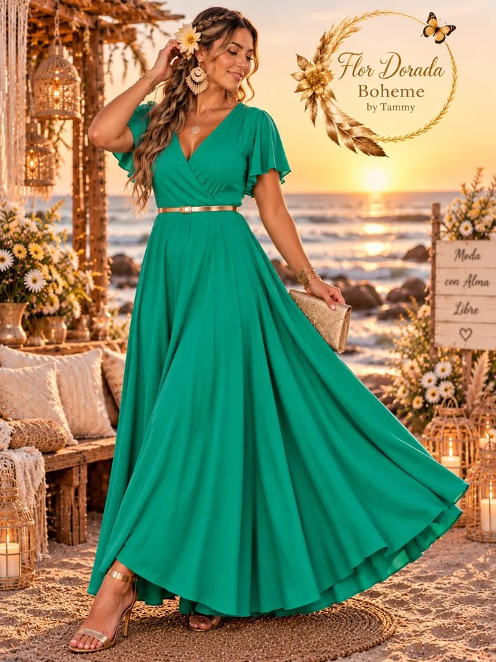 Vestido floral morado